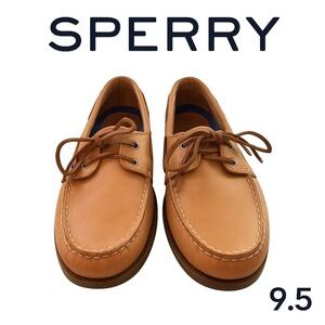 Sperry Top-Sider Men’s Boat Shoes Size 9.5 – Tan Leather